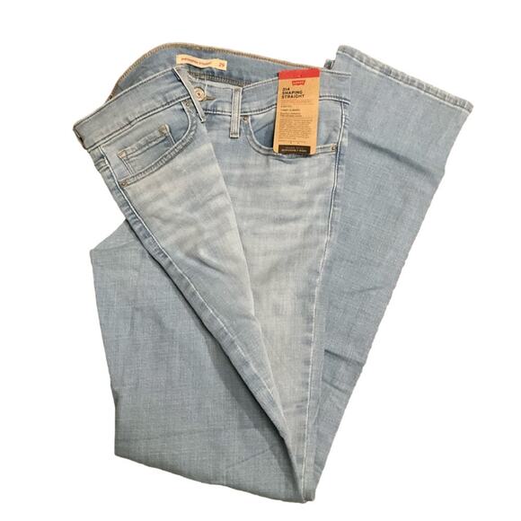 Levi's 314 Jeans Stretch Shaping Straight Size 8 29 X 32 NWT - Picture 3 of 9